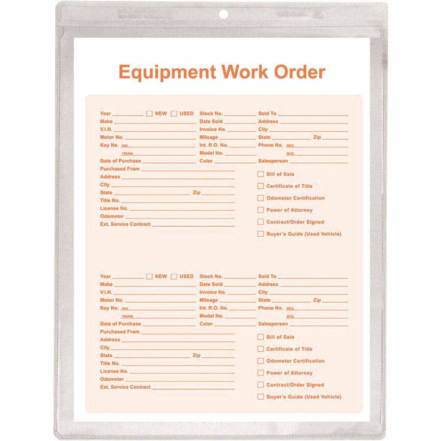C-Line Products, Inc C-Line 80912 C-Line Vinyl Shop Ticket Holders, Welded