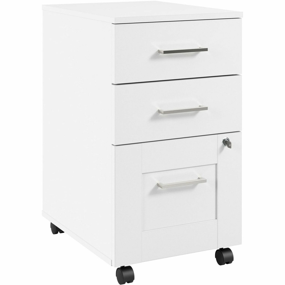 Bush Industries, Inc Bush Business Furniture HHF116WH Bush Business Furniture Hampton Heights 3 Drawer Mobile File Cabinet