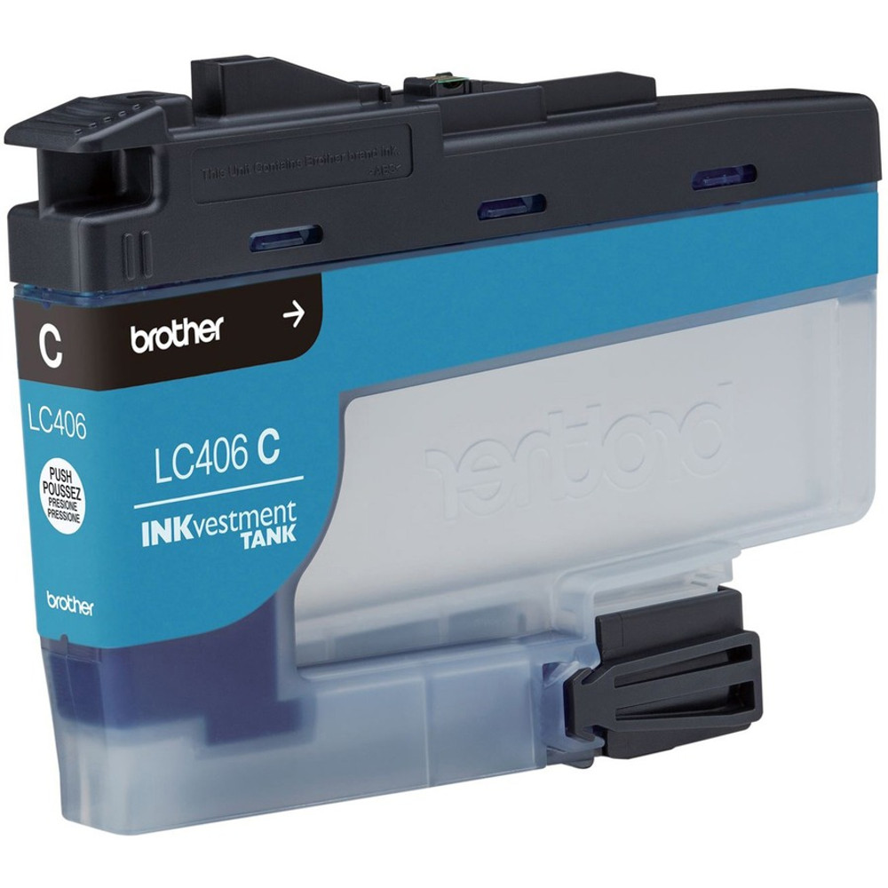 Brother Industries, Ltd Brother LC406CS Brother INKvestment LC406C Original Standard Yield Inkjet Ink Cartridge - Single Pack - Cyan - 1 Each