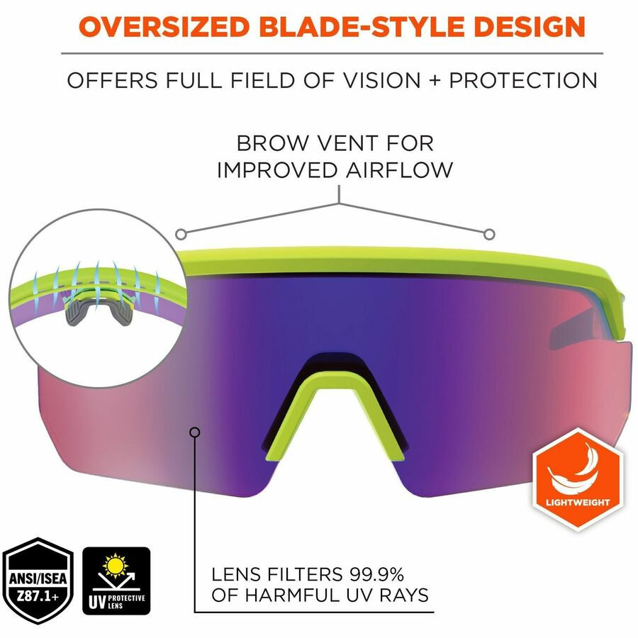 Tenacious Holdings, Inc Ergodyne 55061 Ergodyne Aegir Polarized Anti-Fog Safety Glasses