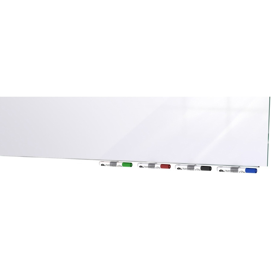 Ghent Manufacturing, Inc Ghent ARIASM45WH Ghent Aria Low Profile Glass Whiteboard