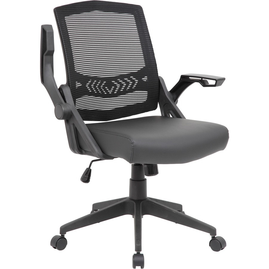 Norstar Office Products Inc Boss B6223-BK Boss Mesh Flip Arm Task Chair