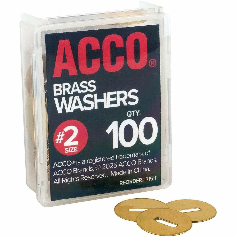 ACCO Brands Corporation ACCO A7071511 ACCO Brass Fastener Washers
