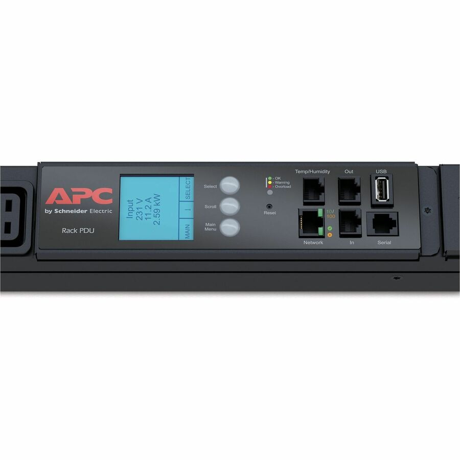 Schneider Electric SA APC by Schneider Electric AP8866 APC by Schneider Electric Rack PDU 2G, Metered, ZeroU, 17.2kW, 208V, (6) C13 & (12) C19