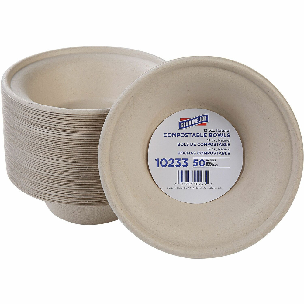 Genuine Joe 10233 Genuine Joe 12 oz Compostable Bowls