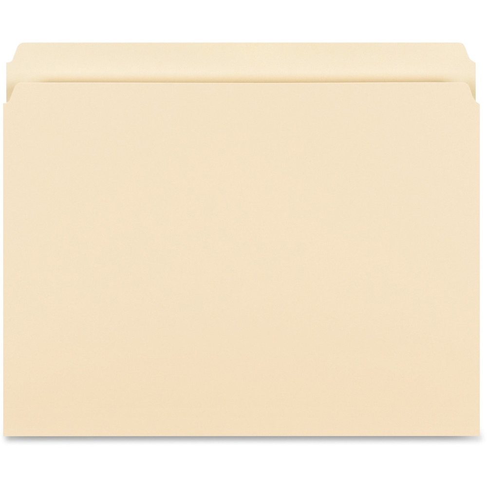 Business Source 16518 Business Source Straight Tab Cut Letter Recycled Storage Folder
