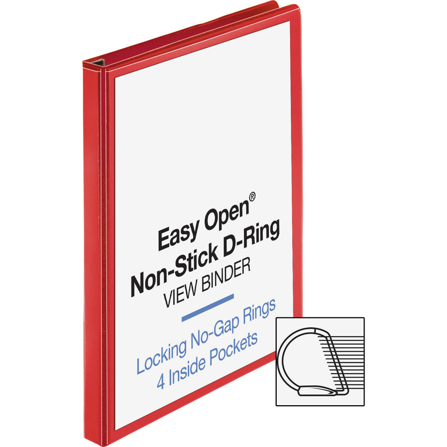 Business Source 26979 Business Source Red D-ring Binder
