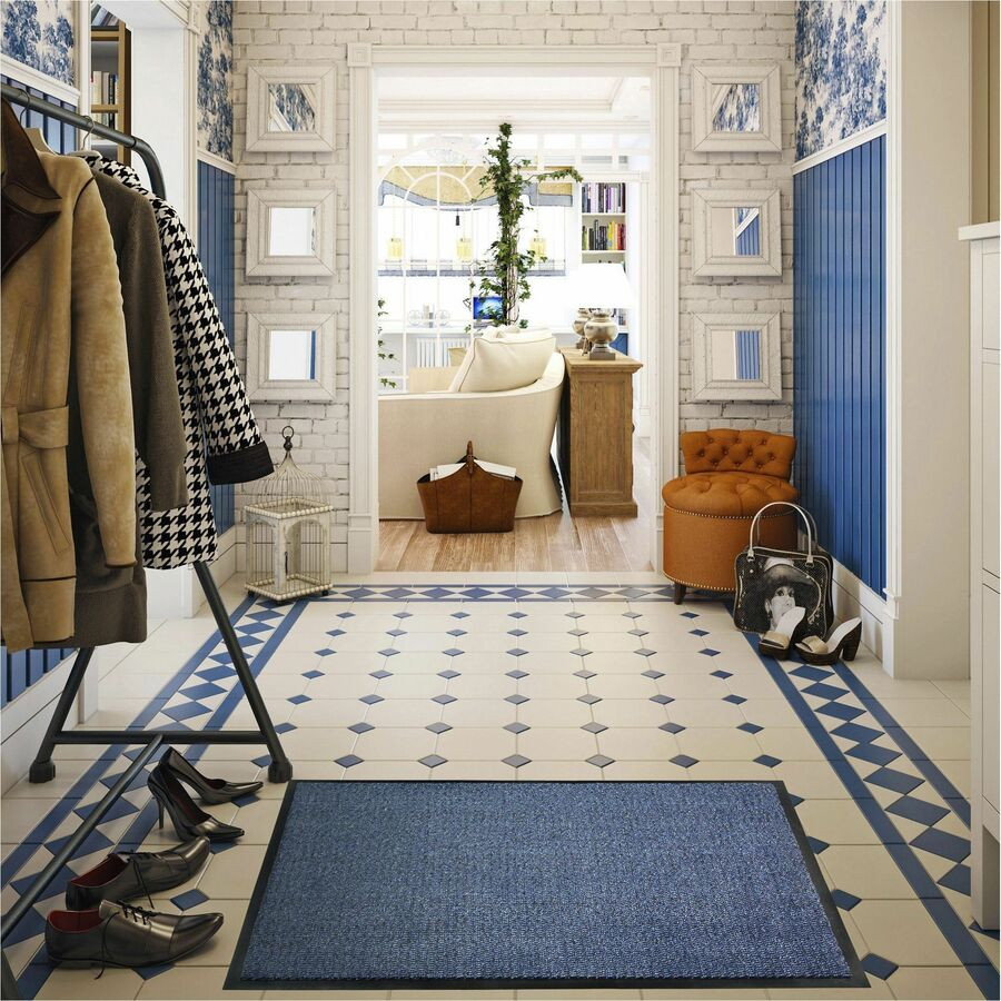 Floortex FR49180DCBLV Floortex Doortex&reg; Advantagemat Blue Door Mat - 48" x 70"