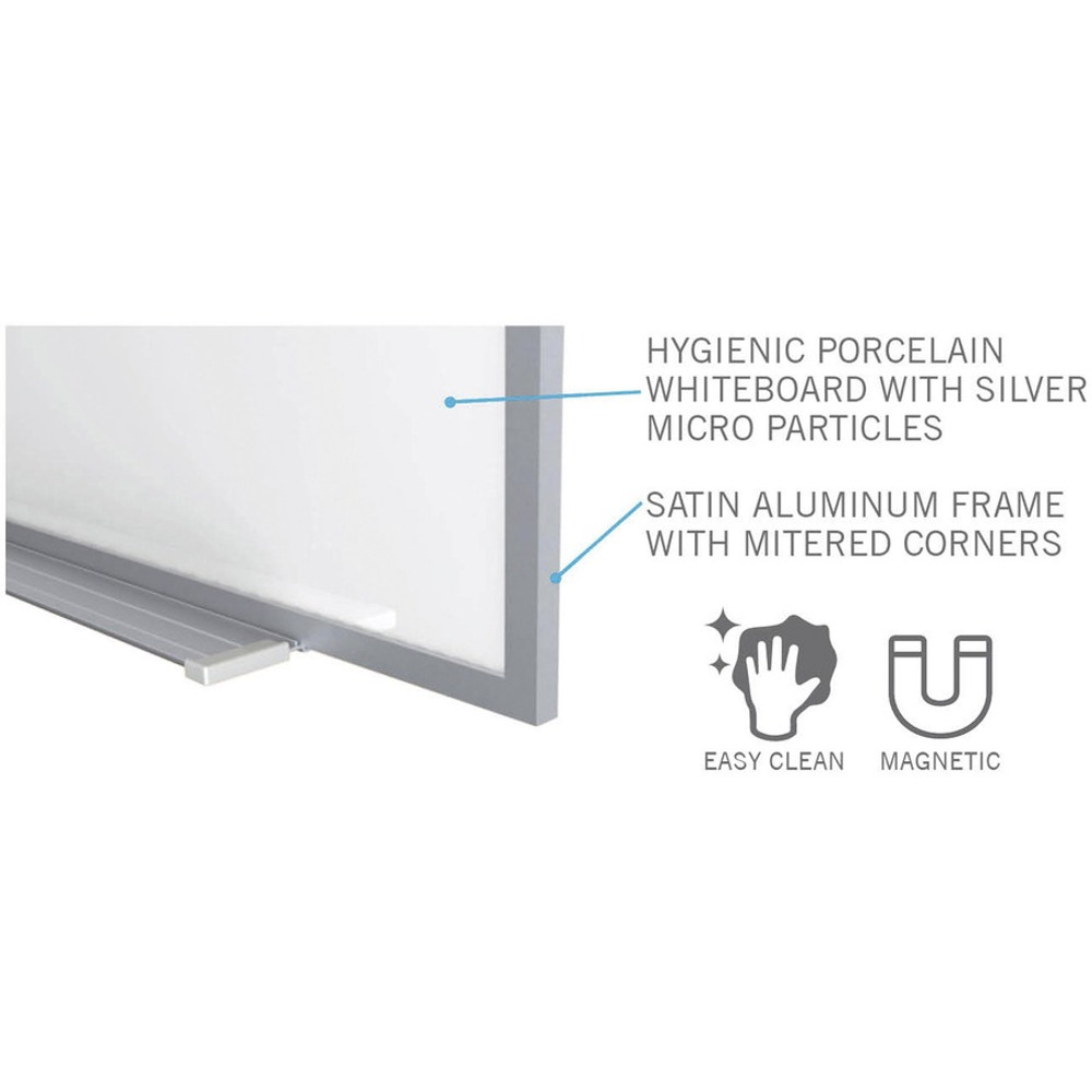Ghent Manufacturing, Inc Ghent M4-23-1 Ghent Hygienic Porcelain Whiteboard with Aluminum Frame Ghent Manufacturing, Inc Ghent M4-23-1 Ghent Hygienic Porcelain Whiteboard with Aluminum Frame