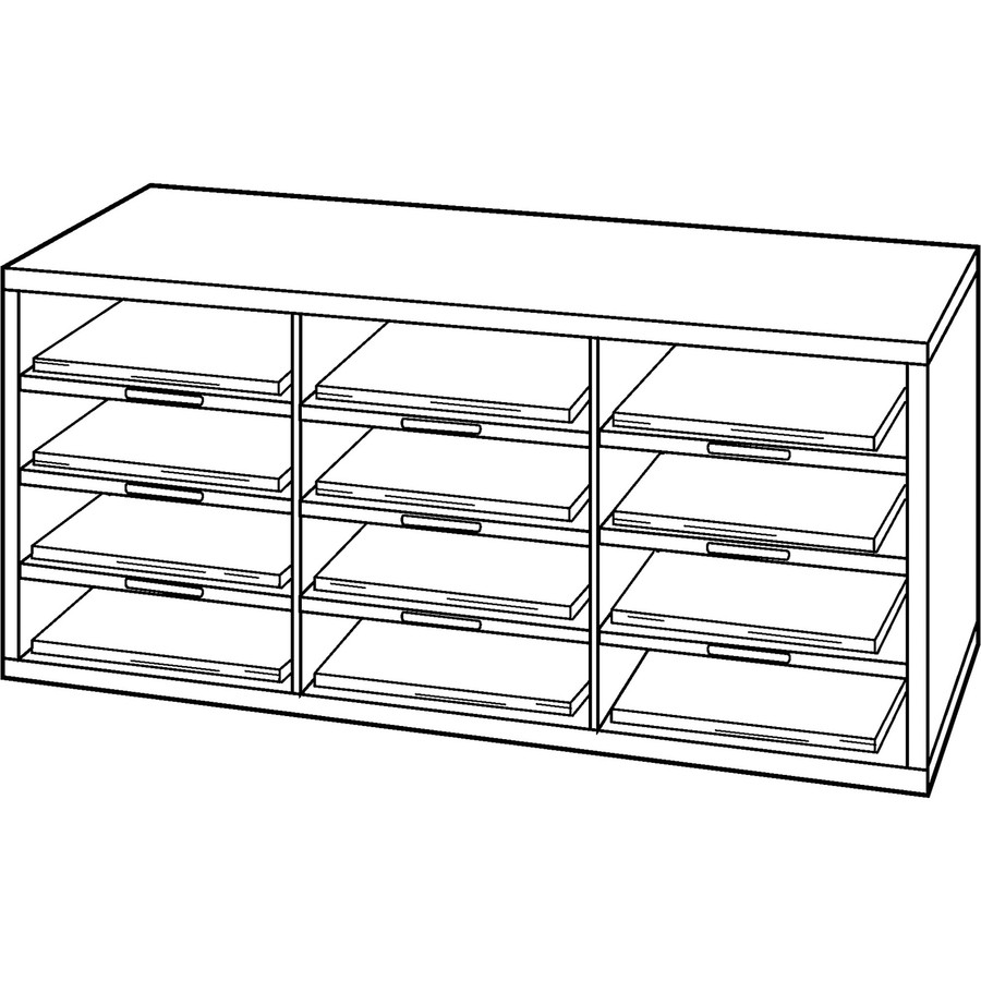 Fellowes, Inc. Fellowes 25004 Fellowes 12-Compartment Sorter Literature Organizer