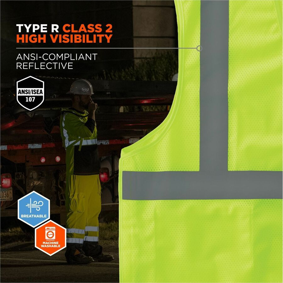 Tenacious Holdings, Inc Ergodyne 24546 Ergodyne GloWear 8215BA Breakaway Mesh Vests