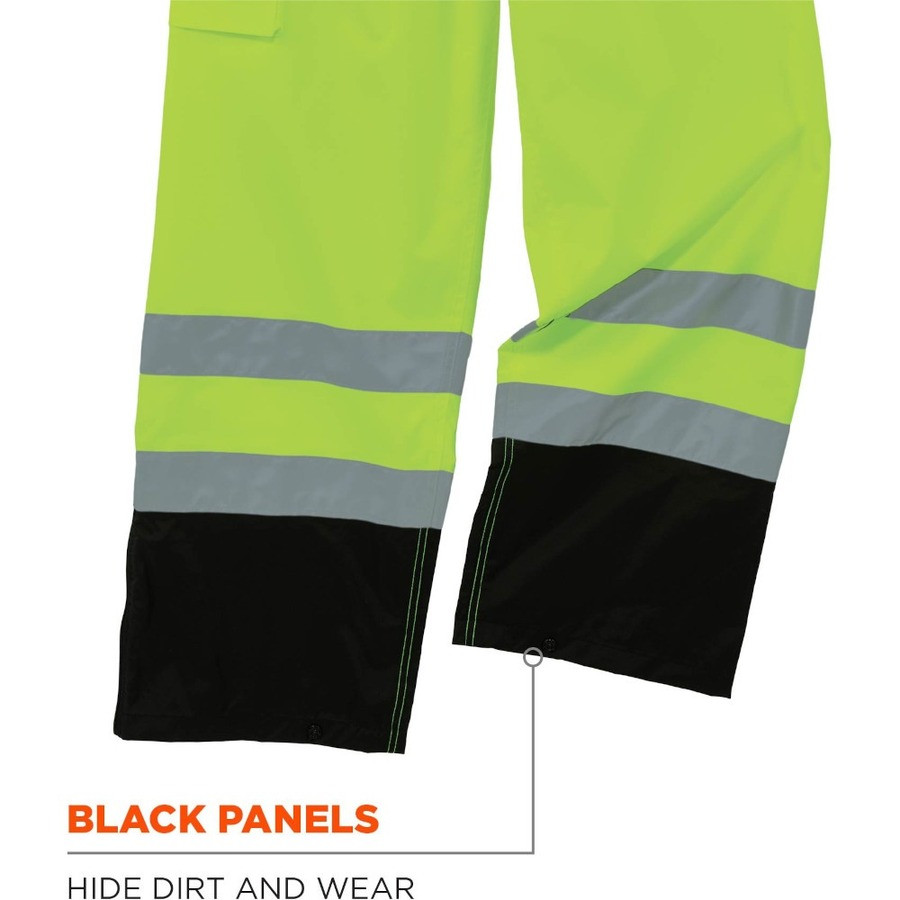 Tenacious Holdings, Inc GloWear 25427 GloWear 8915BK Class E Bottom Rain Pants