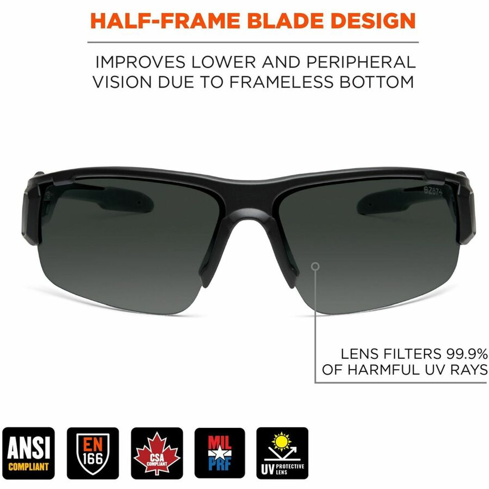 Tenacious Holdings, Inc Ergodyne 52035 Ergodyne DAGR Anti-Scratch/Anti-Fog Safety Glasses