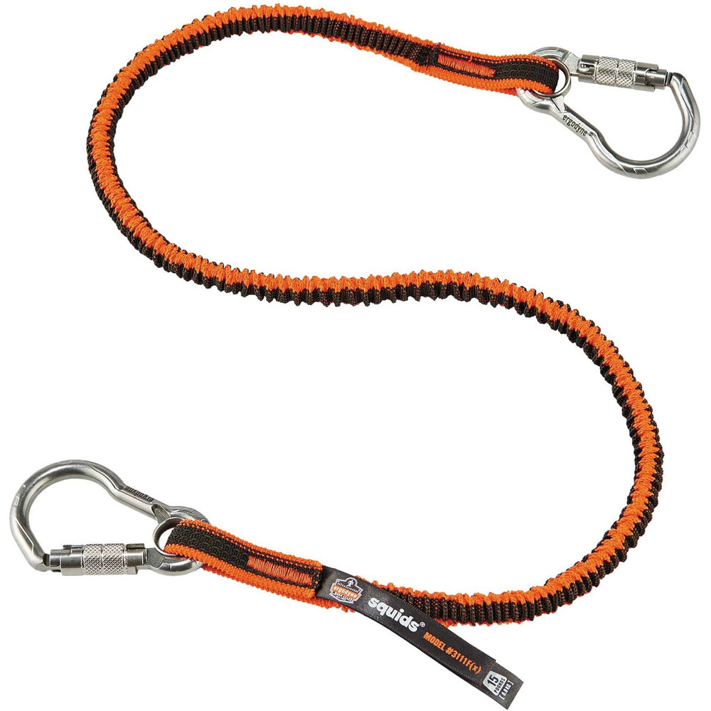 Tenacious Holdings, Inc Squids 19823 Squids 3111F(x) Tool Lanyard - Dual Stainless-Steel Carabiners - 15lbs / 6.8kg Tenacious Holdings, Inc Squids 19823 Squids 3111F(x) Tool Lanyard - Dual Stainless-Steel Carabiners - 15lbs / 6.8kg