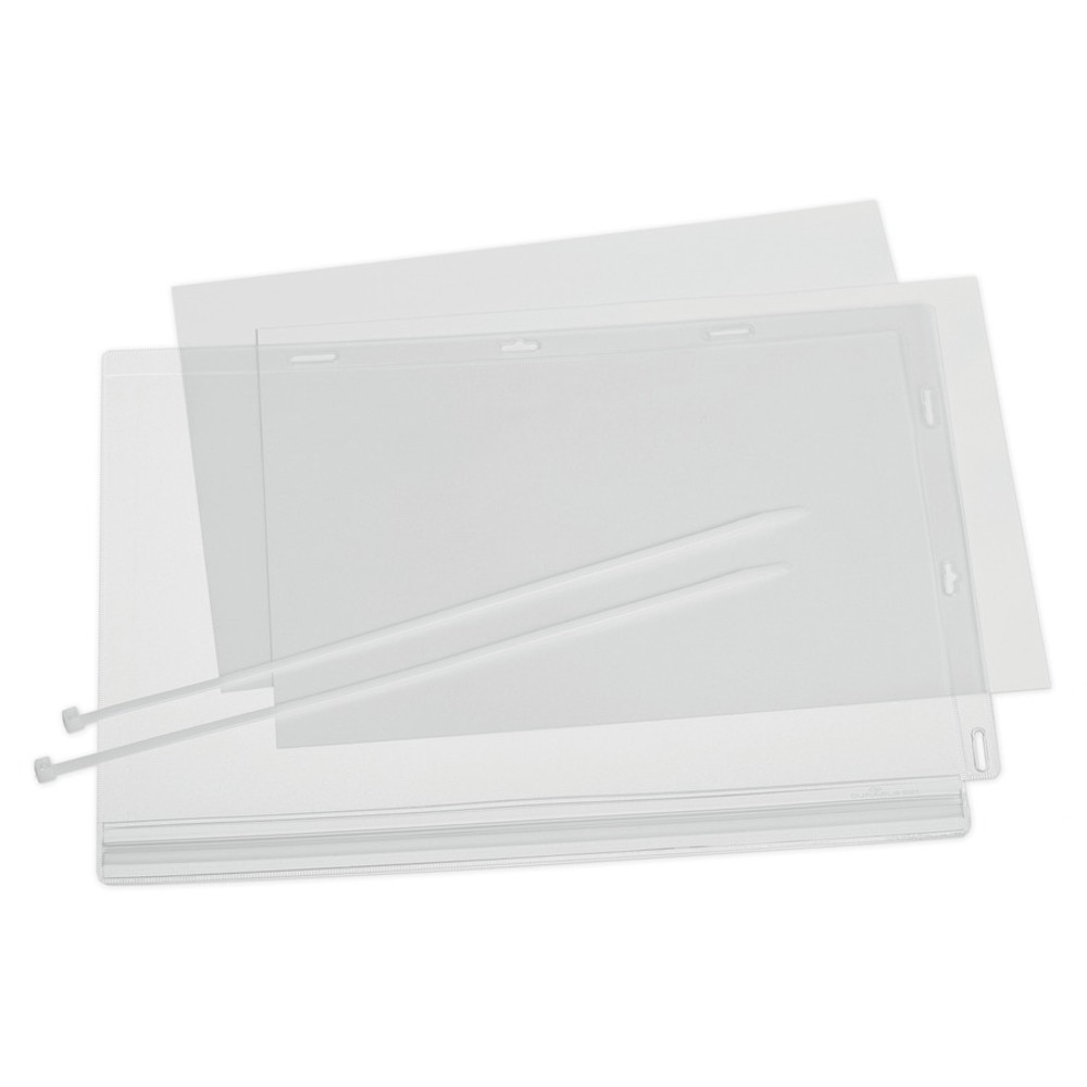 Durable Office Products Corp. DURABLE 502719 DURABLE Water-Resistant Document Pockets with Ties