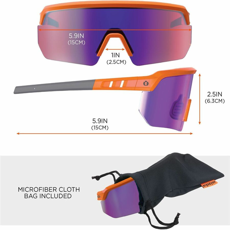 Tenacious Holdings, Inc Ergodyne 55020 Ergodyne Aegir Enhanced Anti-Fog Safety Glasses