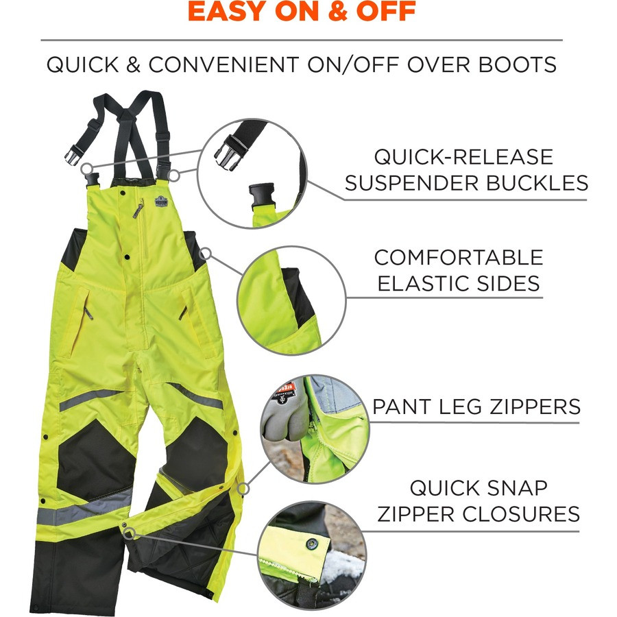 Tenacious Holdings, Inc GloWear 25522 GloWear 8928 Class E Insulated Bibs