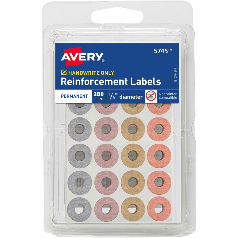 Avery Avery&reg; 5745 Avery&reg; Reinforcement Labels on Small Sheets
