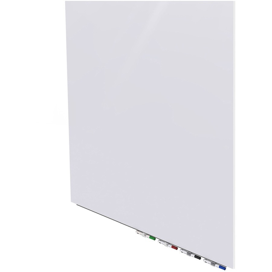 Ghent Manufacturing, Inc Ghent ARIASM44WH Ghent Aria Low Profile Glass Whiteboard