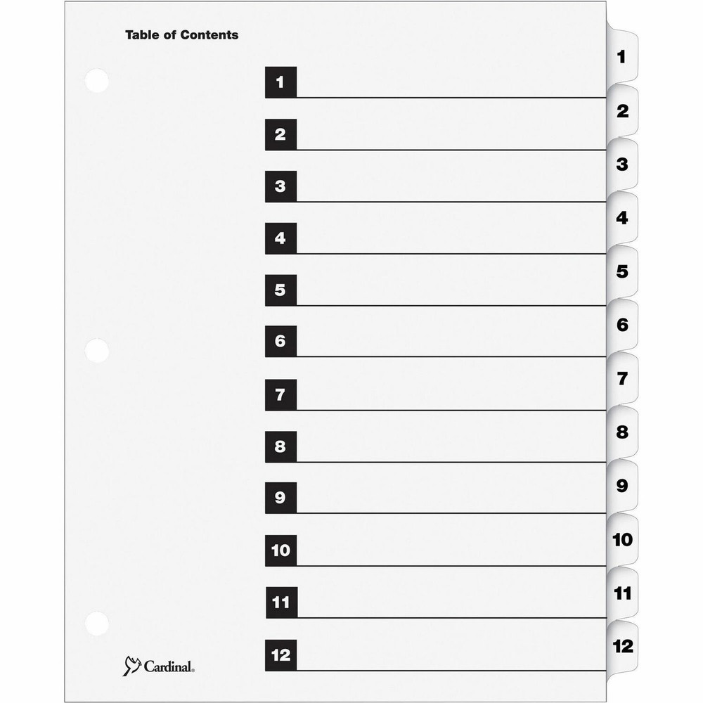 TOPS Products Cardinal 61213 Cardinal OneStep Numbered Index System