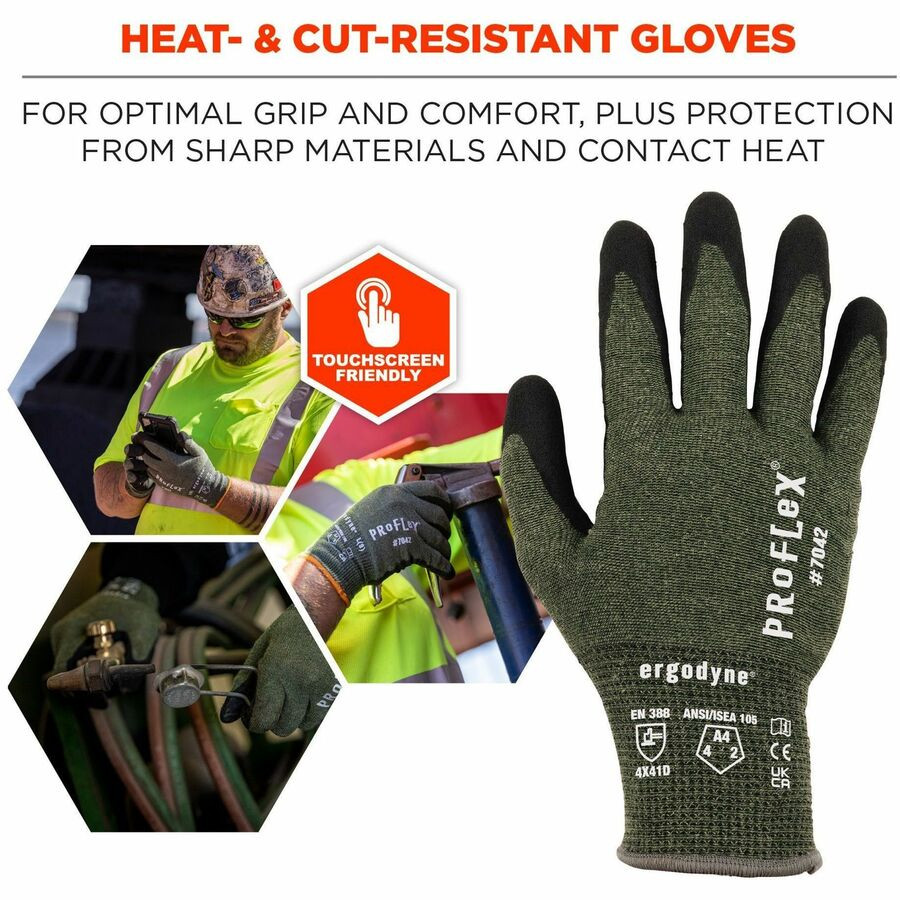 Tenacious Holdings, Inc Ergodyne 10334 Ergodyne Nitrile-Coated Cut-Resistant Gloves