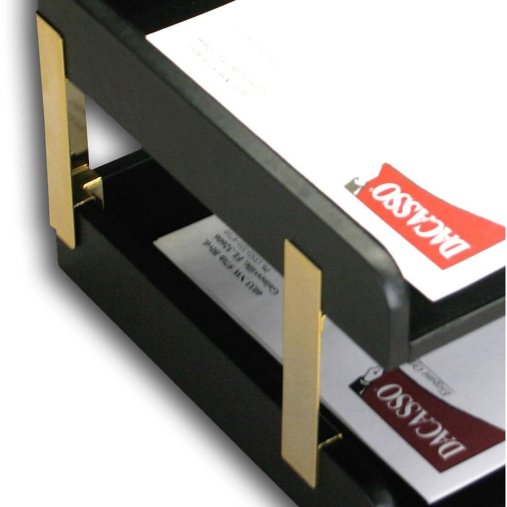 Dacasso Limited, Inc Dacasso A1072 Dacasso Two Side Load Letter Trays With Gold Posts
