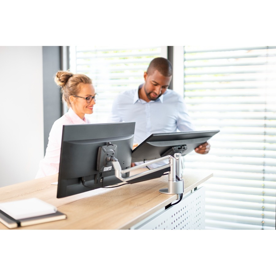 Novus Dahle GmbH Novus 990+4019+000 Novus CLU Duo 990+4019+000 Mounting Arm for Monitor - Silver