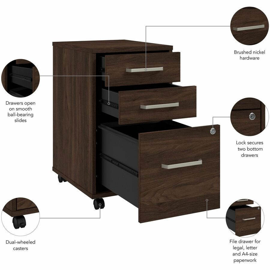 Bush Industries, Inc Bush Business Furniture VSF116BWSU Bush Business Furniture Vista Office Furniture Collection