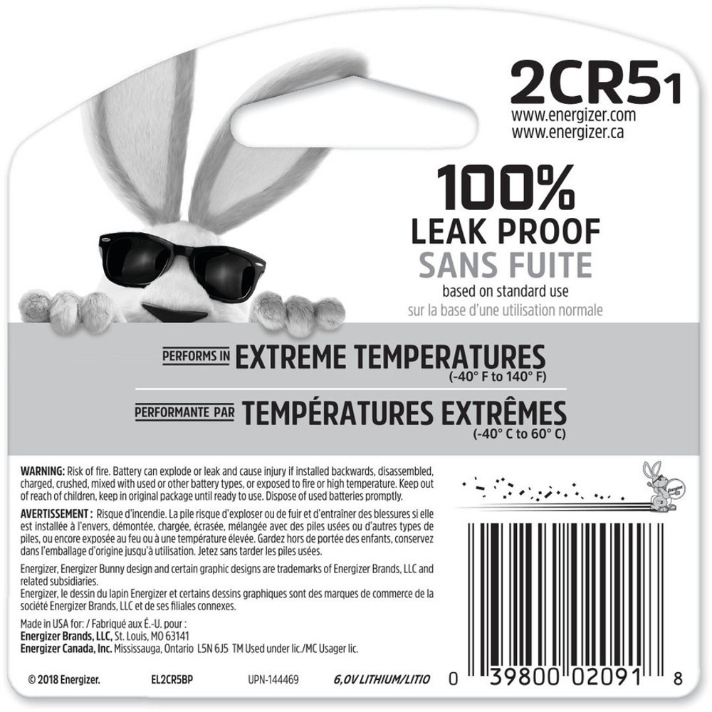 Energizer Holdings, Inc Energizer EL2CR5BP Energizer 2CR5 Batteries, 1 Pack