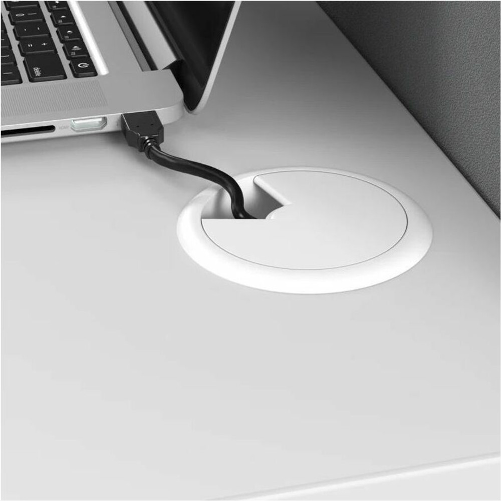 Bush Industries, Inc Bush Business Furniture EODH660WH-03K Bush Business Furniture Easy Office 60W 4 Person Cubicle Desk Workstation with 66H Panels