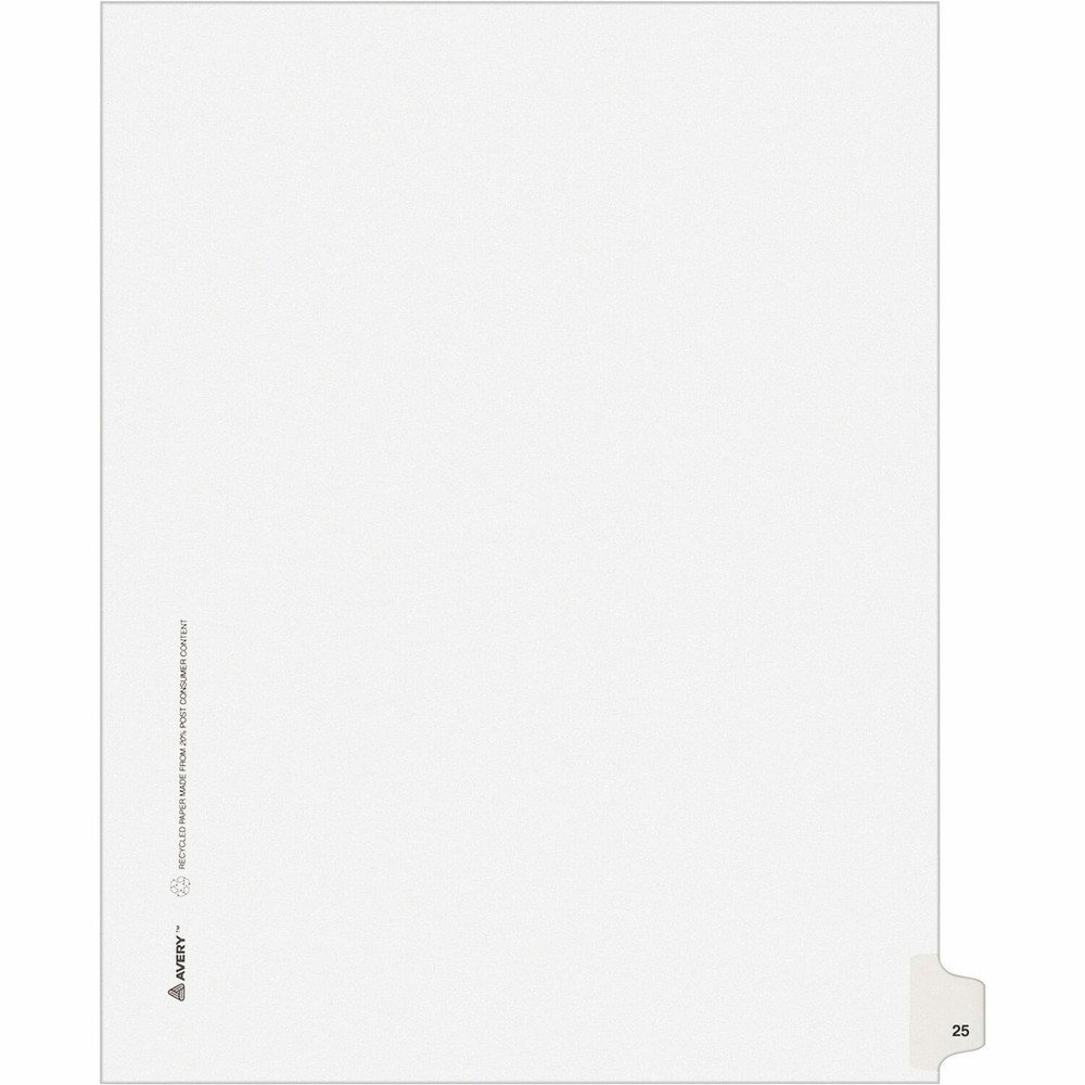 Avery Avery&reg; LG25LTS Avery&reg; Individual Legal Exhibit Dividers - Avery Style