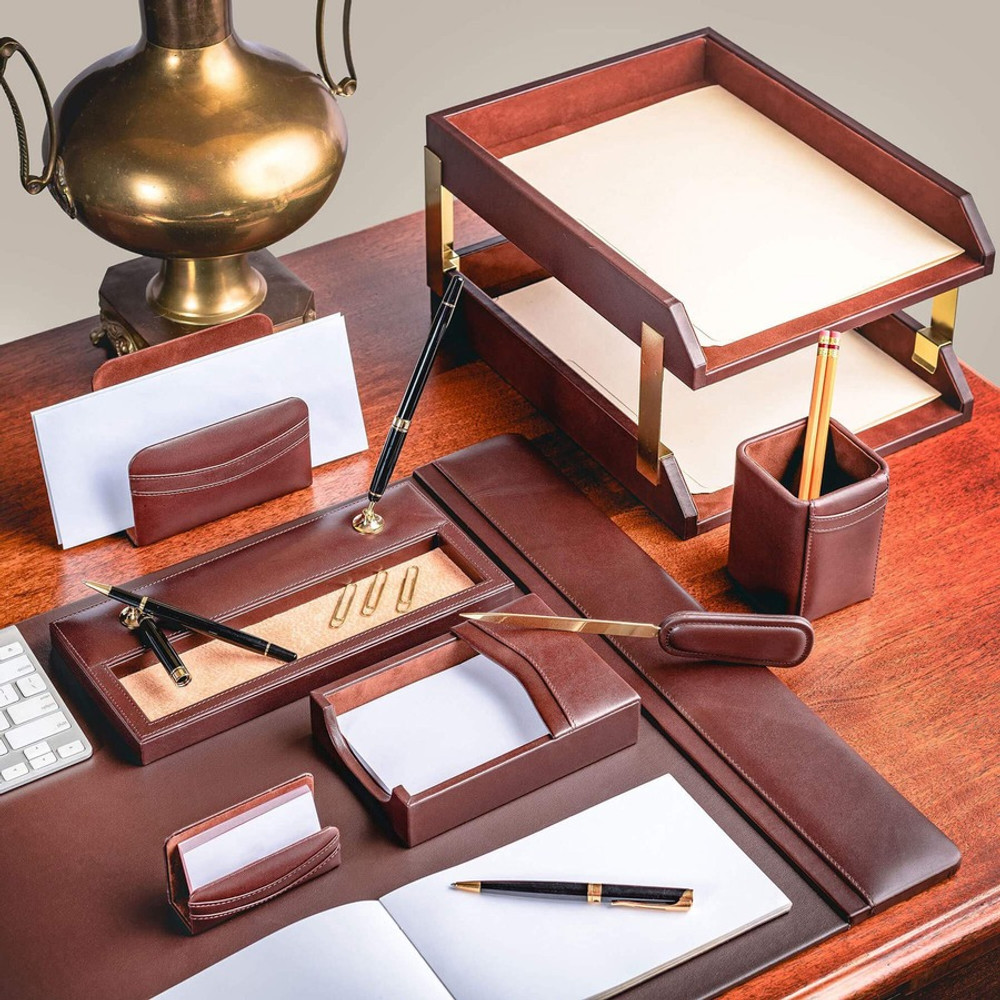 Dacasso Limited, Inc Dacasso D3420 Dacasso Leather Desk Set
