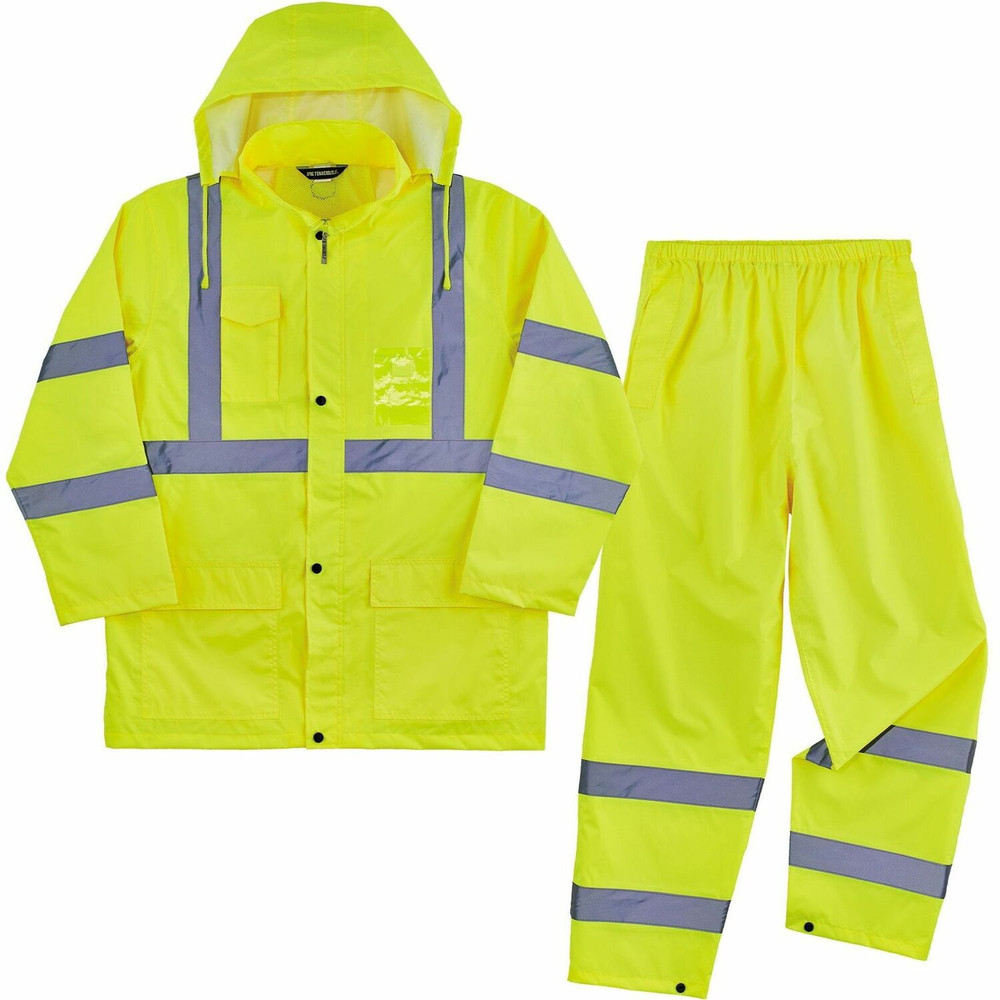 Tenacious Holdings, Inc Ergodyne 25434 Ergodyne GloWear 8376K Hi-Vis Rain Suit Kits