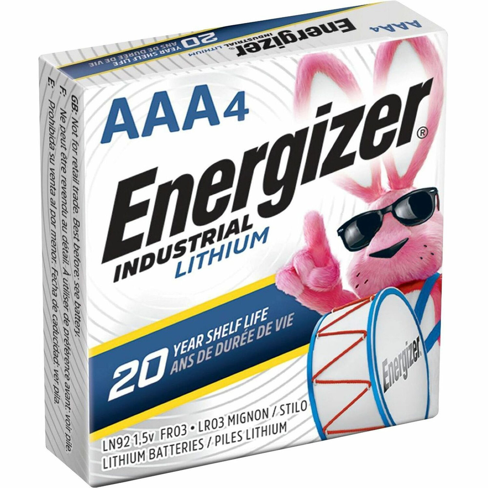 Energizer Holdings, Inc Energizer LN92 Energizer Industrial AAA Lithium Battery 4-Packs