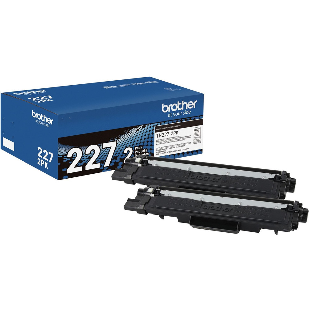 Brother Industries, Ltd Brother TN227 2PK Brother TN227 Original High Yield Laser Toner Cartridge - Twin-pack - Black - 2 / Box