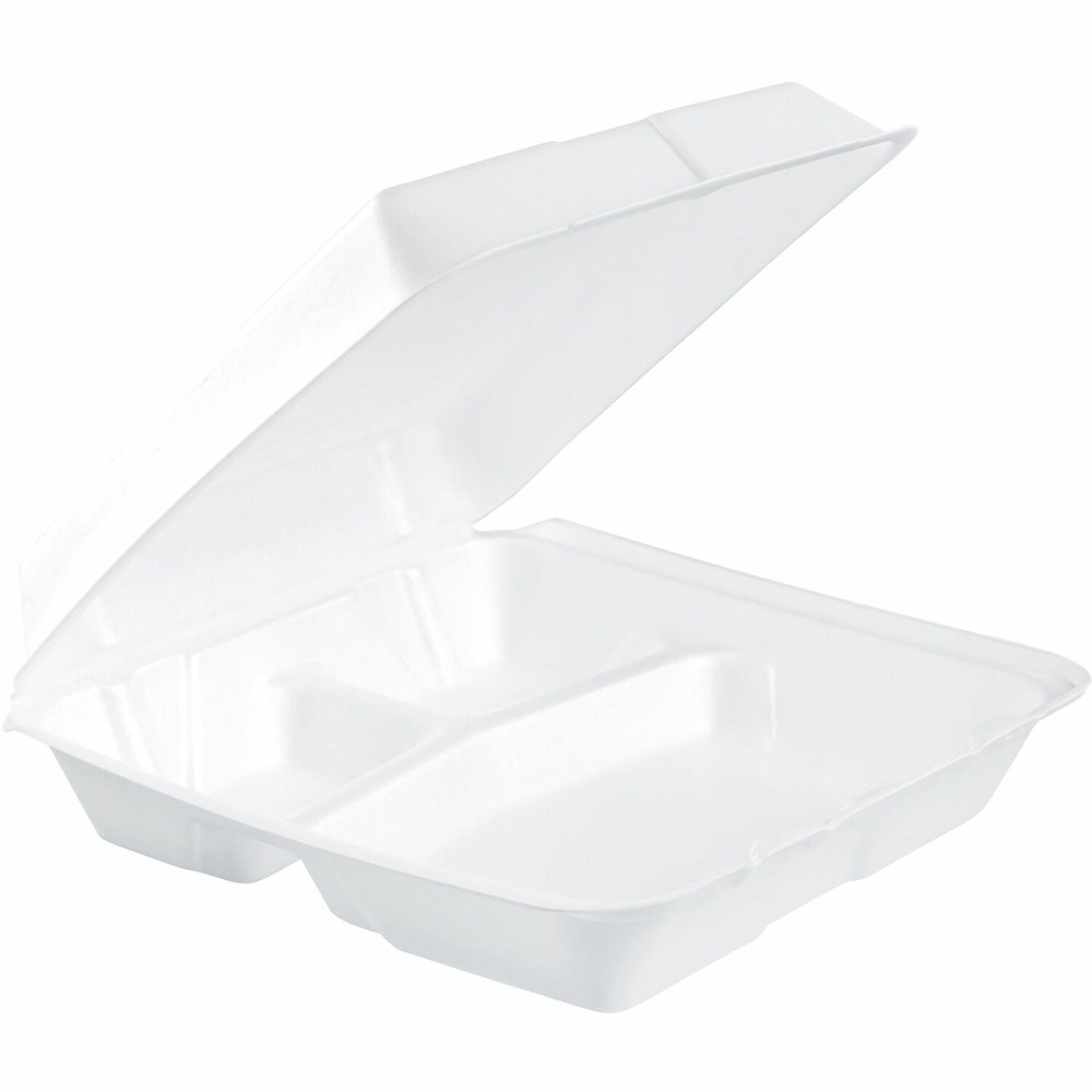 Dart Container Corporation Dart 95HT3 Dart 9-1/2" Triple-Compartment Foam Containers
