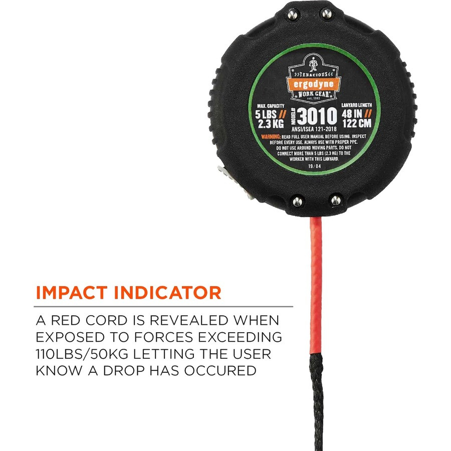 Tenacious Holdings, Inc Squids 19310 Squids 3010 Retractable Tool Lanyard with Belt Loop Clip