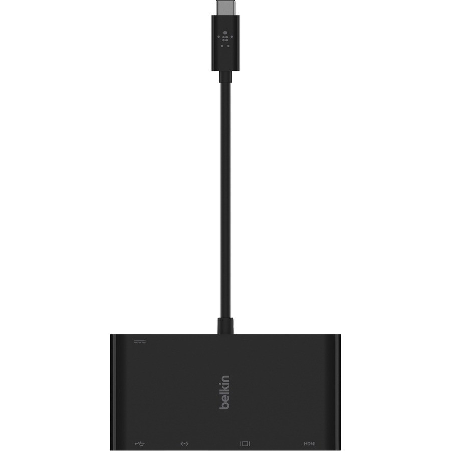 Belkin International, Inc Belkin AVC004BK-BL Belkin USB-C Multiport Adapter, USB-C to HDMI - USB A 3.0 - VGA, up to 100W Power Delivery, up 4k Resolution