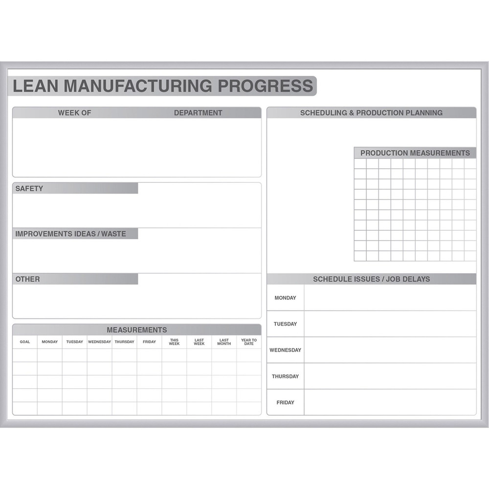 Ghent Manufacturing, Inc Ghent GRPM302M-48 Ghent Dry Erase Board