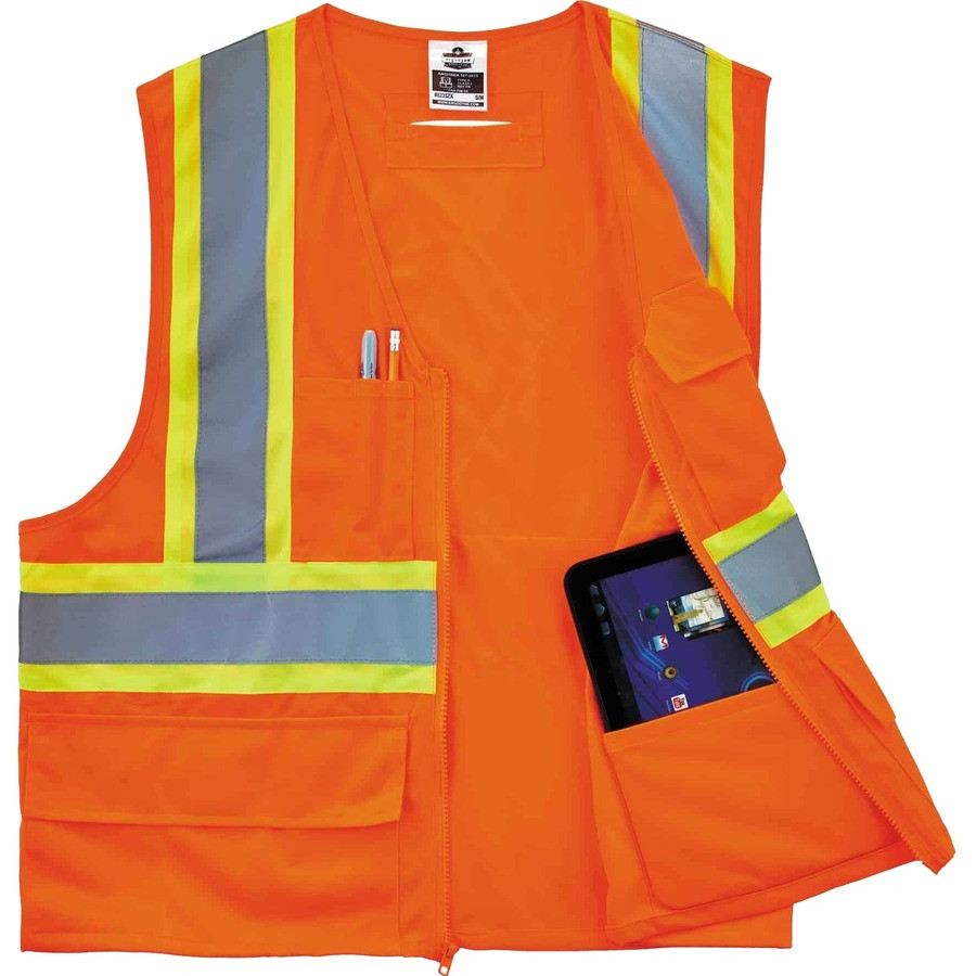 Tenacious Holdings, Inc GloWear 26183 GloWear 8235ZX Type R Class 2 Two-Tone X-Back Vest