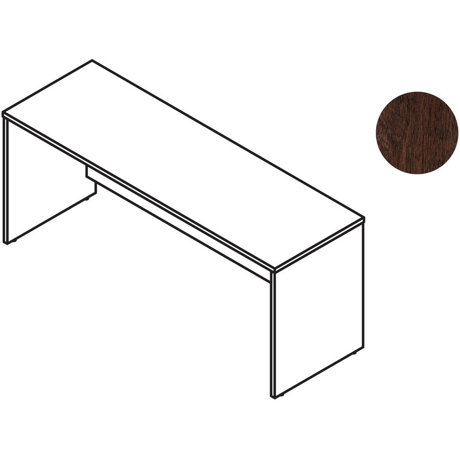 Bush Industries, Inc Bush Business Furniture WC12926 Bush Business Furniture Series C 72W x 30D Desk/Credenza/Return in Mocha Cherry