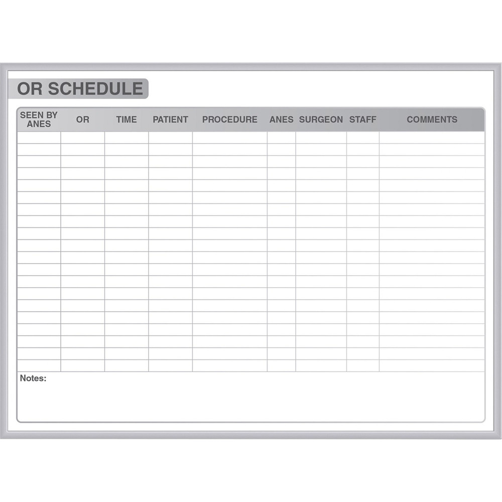 Ghent Manufacturing, Inc Ghent GRPM313S-48 Ghent Healthcare Whiteboard