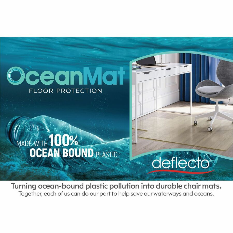 Deflecto, LLC Deflecto CM1K142OCB Deflecto OceanMat Chairmat