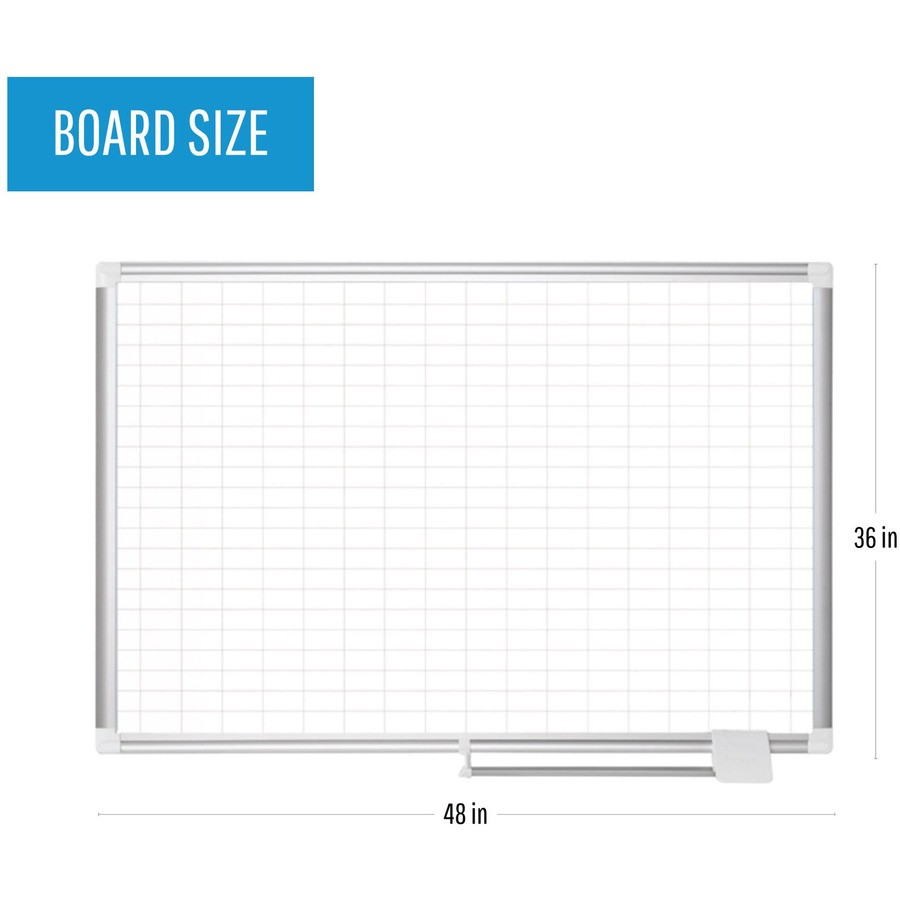 Bi-silque S.A MasterVision MA0592830A MasterVision 2" Grid Magnetic Gold Ultra Board Kit