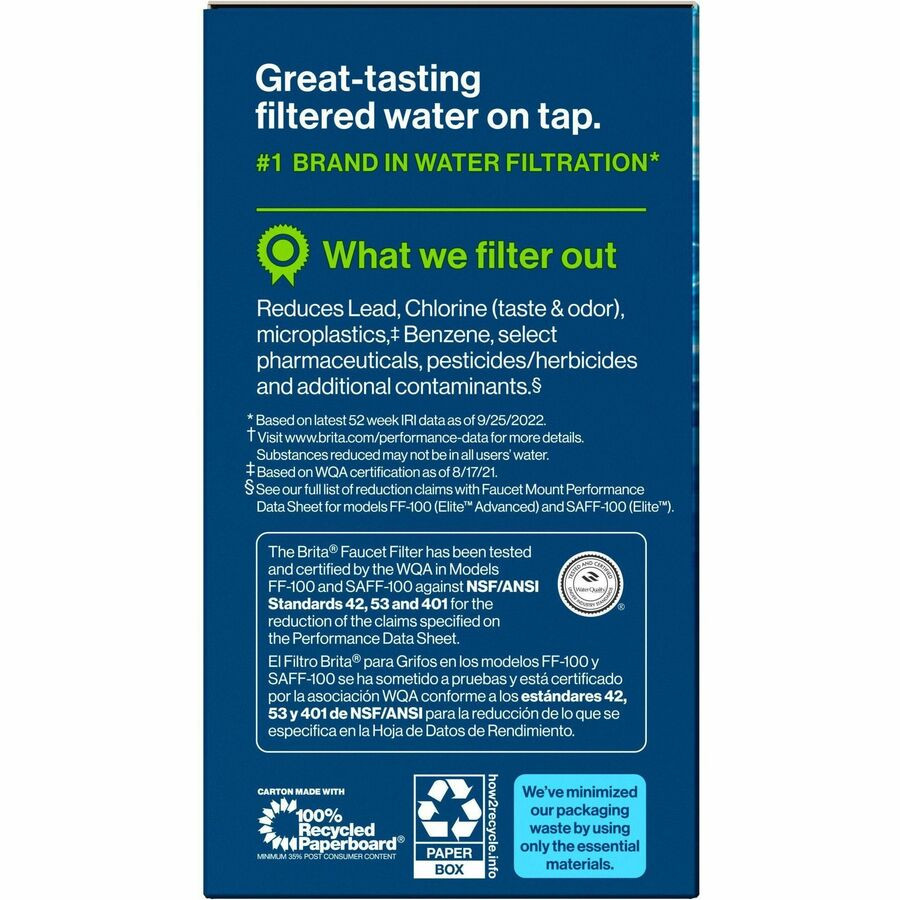 The Clorox Company Brita 36309 Brita On Tap Water Filtration System Replacement Filters For Faucets