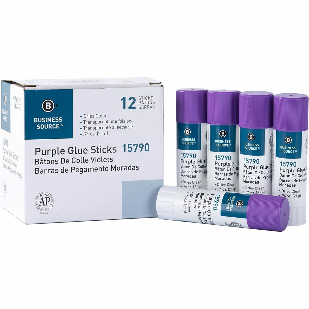 Business Source 15790 Business Source Bulk Purple Glue Sticks