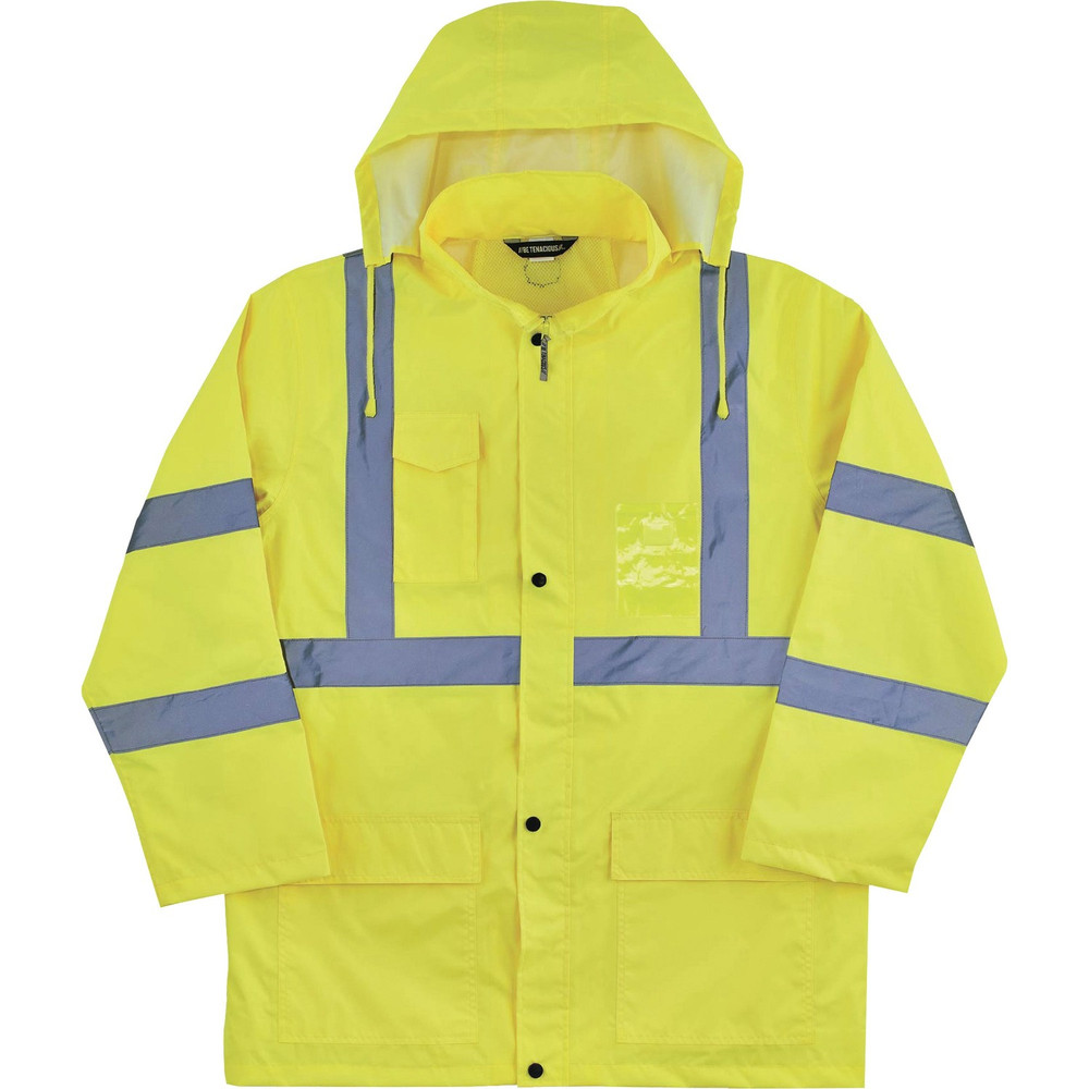 Tenacious Holdings, Inc GloWear 24334 GloWear 8366 Lightweight Hi-Vis Rain Jacket - Type R, Class 3