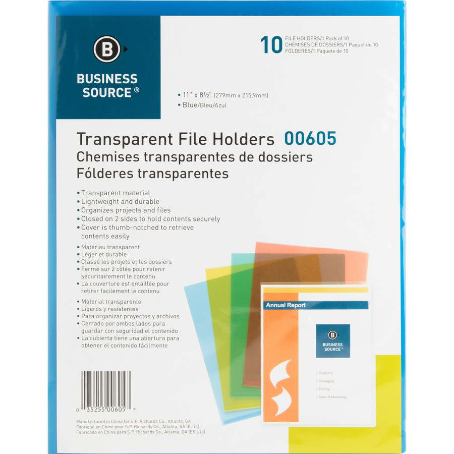 Business Source 00605BX Business Source Letter File Sleeve