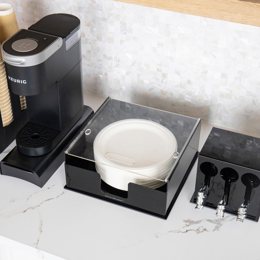 Mind Reader Products Mind Reader PSTOR Mind Reader Foundation Covered Plate Dispenser