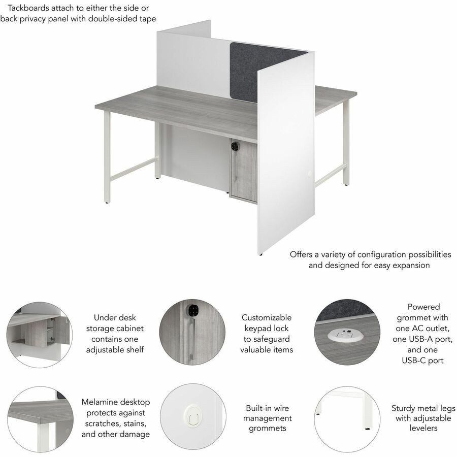 Bush Industries, Inc Bush Business Furniture HUS032WHPG Bush Business Furniture Hustle Collection